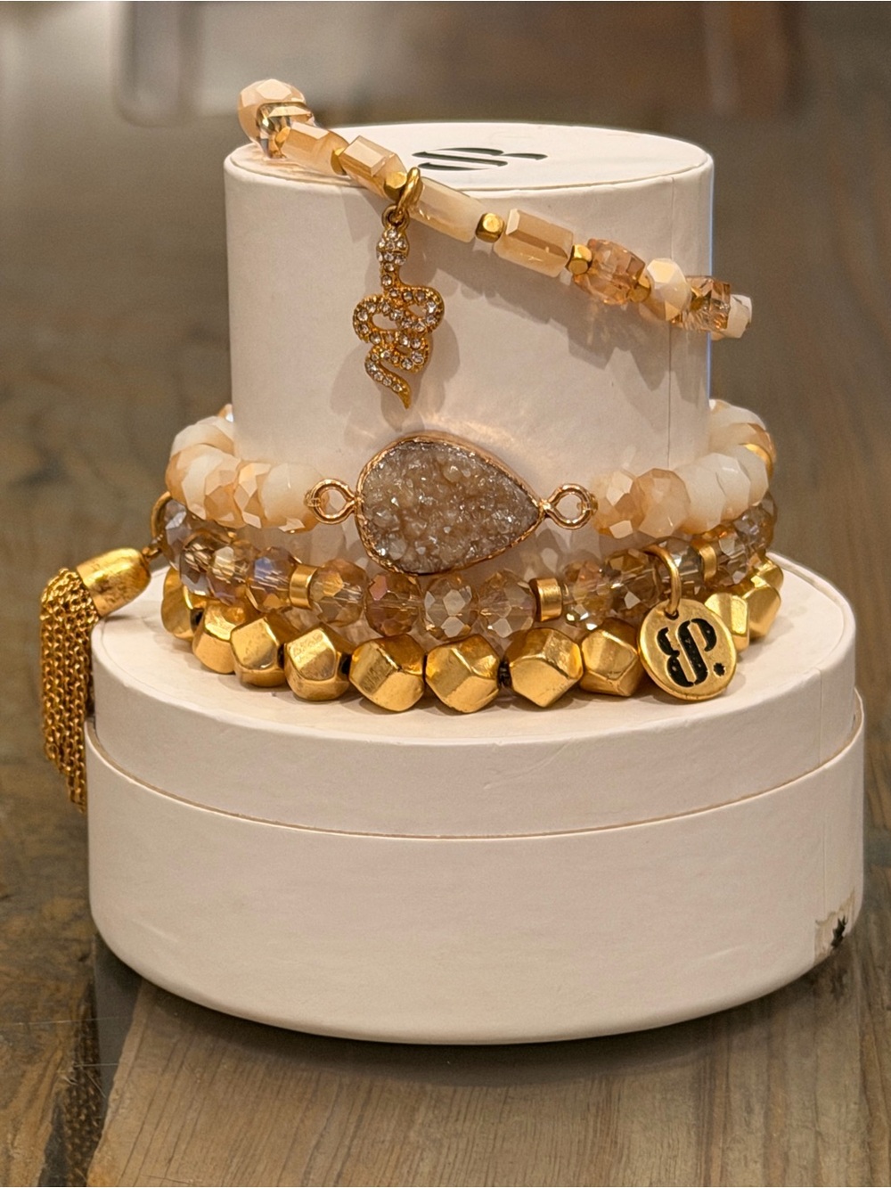 Bomb Party RETRO NWT! “The Golden Druzy Python” Highly Sought After!